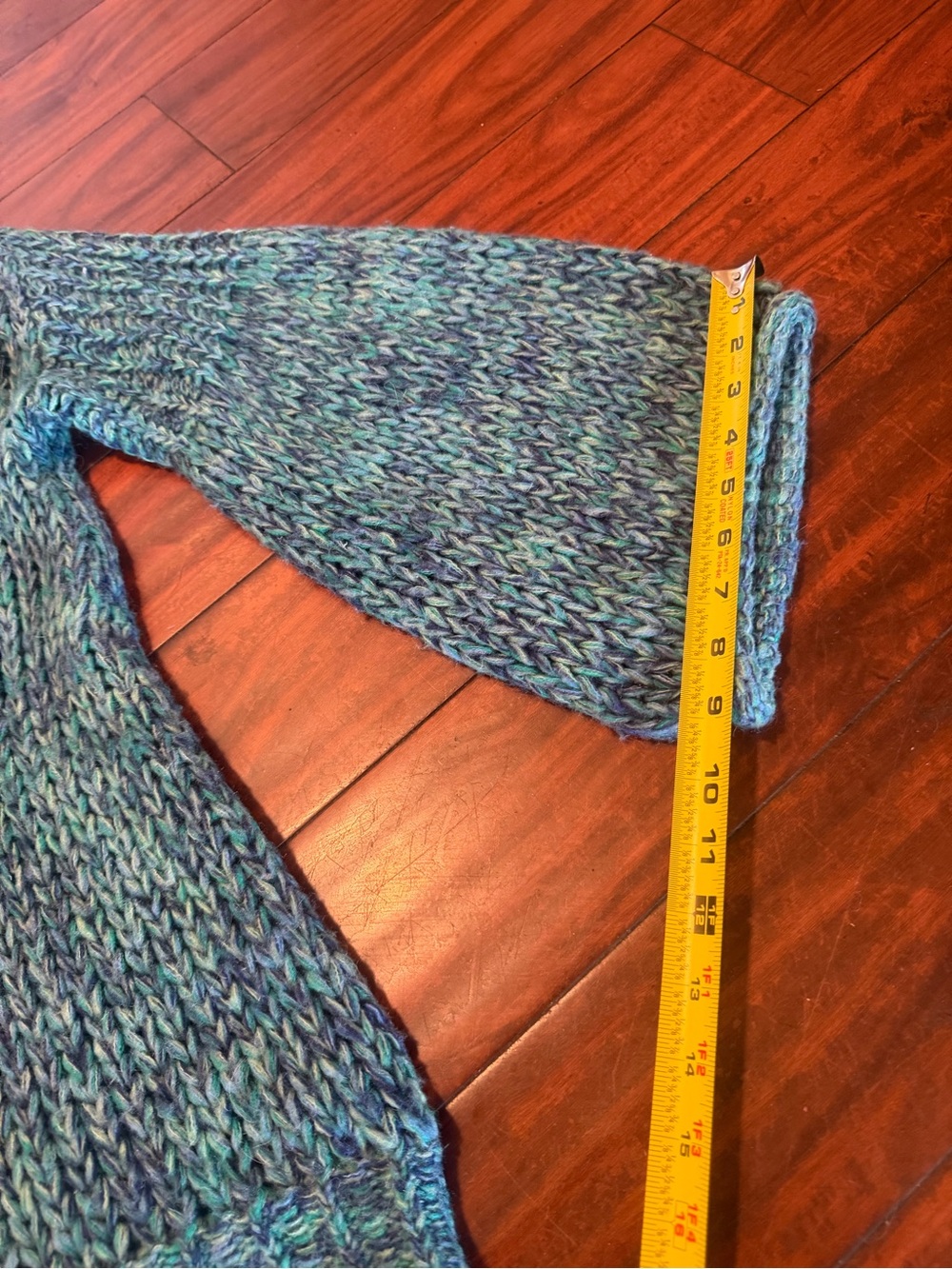 Free People Teal Marled Chunky Open Cardigan - Picture 11 of 11